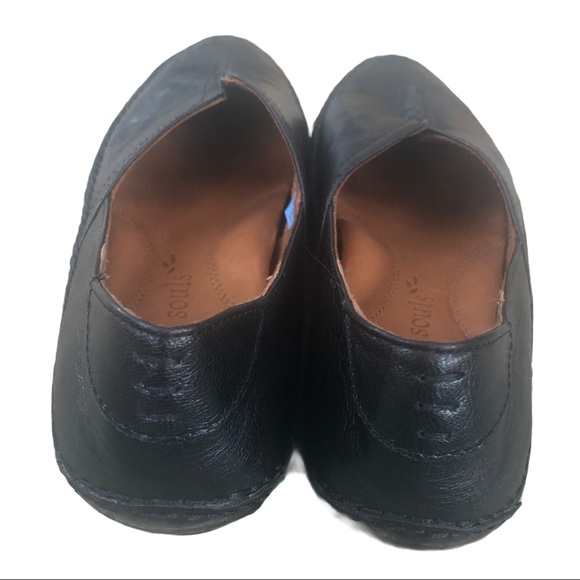 Gentle Soul black leather comfort flats size 7.5 - Picture 2 of 8